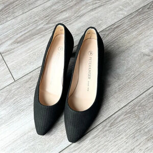 Peter Kaiser Black Woven Fabric  Pump